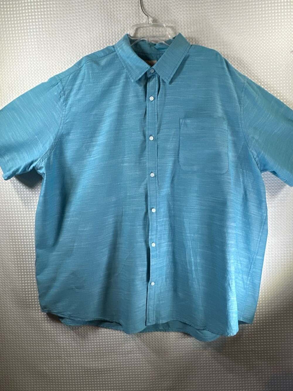 St. John's Bay Classic Fit Short Sleeve Textured Cotton Shirt 3XL